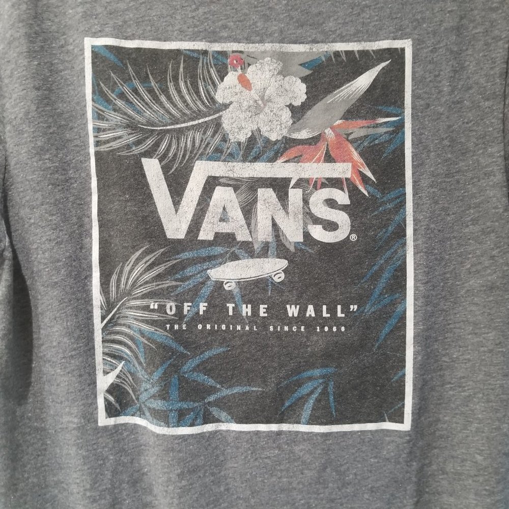 Men's Vans Gray Short Sleeve T-Shirt Size Small - Picture 2 of 9